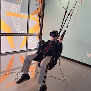 Hang glider virtual experience