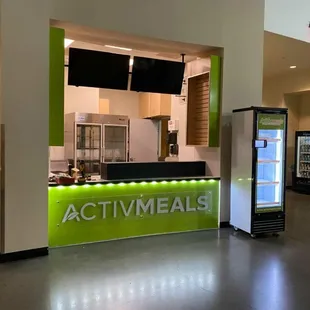 a view of a food court