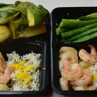 2 of my meals for this week, can you tell I like shrimp? Lol
