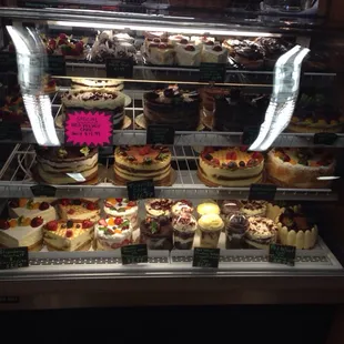 Beautiful presentation of pastries.