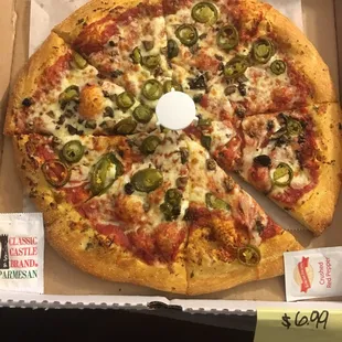 Our delicious pizza!