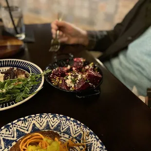 plates of food on a table