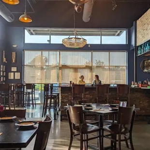 Dining space and bar