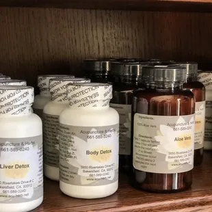 Custom made herbal remedies are available at Acupuncture and Herbs clinic. Aloe Vera herbal remedy is favorite among our patients.