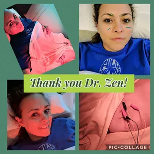 I had my sinuses and hip flexor worked on.