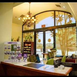 Front office side view