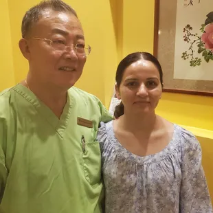 I treated this patient for  IVF  with acupuncture treatment for 6 months. The patient was happy with a blessing of twin boys as a result.