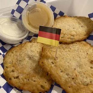 Potato Pancakes $8 (3/5)