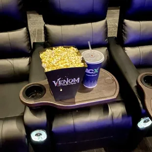 Heated seats and a tray!