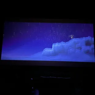 Massive screens.