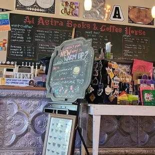 a chalkboard