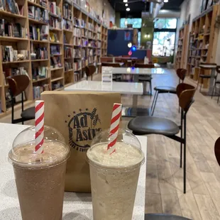 Mocha and Cold Brew frap with a view