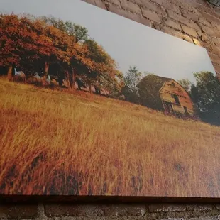The picture hanging above our table.