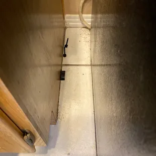 The screws removed by tech at ADA. Don&apos;t have this incompetent people do anything in your home.