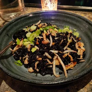 Black rice, delicious