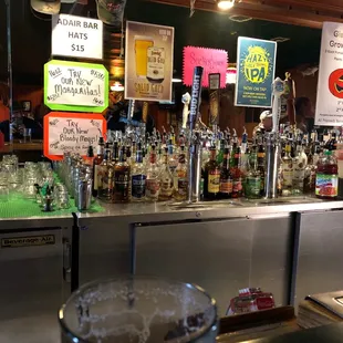 a full view of the bar