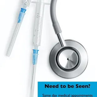 Same day medical appointments available!