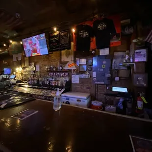 a bar with a lot of counter space