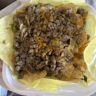 Super nachos ground beef
