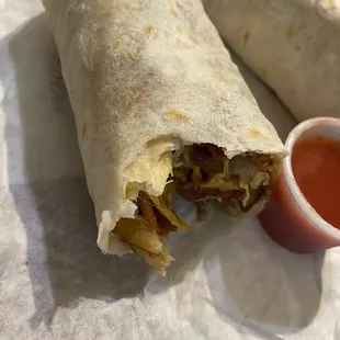 Got a #24 burrito and it's definitely smaller/skinnier than it used to be. Also less bacon than before. Definitely not worth the price.