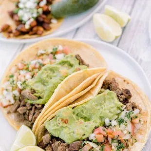 two tacos on a plate