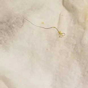 Hair found in my food