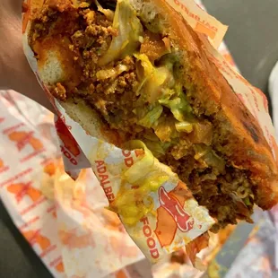 Chorizo Tortas, close up