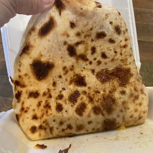 Chicken quesadilla- burnt on the other side