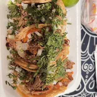 Mini Tacos shredded beef