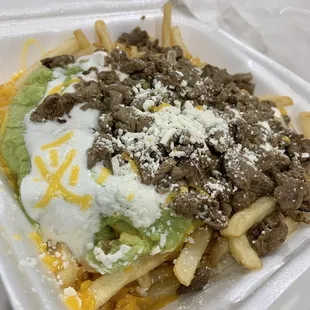 Carne asada fries $12