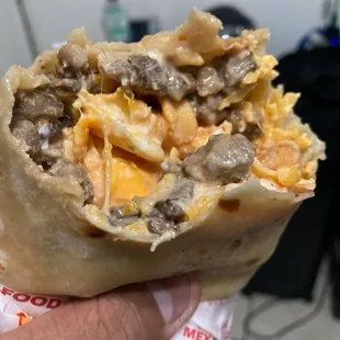 Asada/Shrimp/Cheese/Sour Cream/Hot Sauce/Ketchup = FIRE!!!