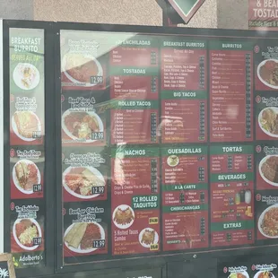 Menu as of 11/23