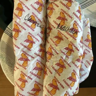 Chorizo and Machaca breakfast burritos
