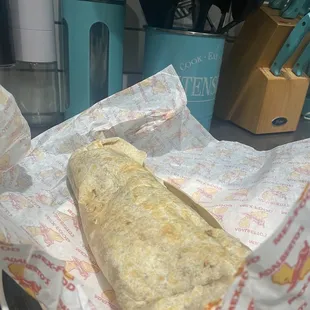 Grilled veggie burrito