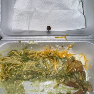 "Rolled Taquitos with Sour Cream, Cheese and Guacamole"