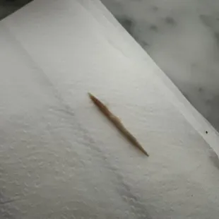 Found half a toothpick in my taco! Luckily it didn't dig into my mouth!! Food is terrible. Service is terrible. Owner was also rude.