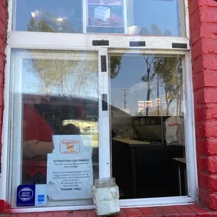 Drive thru window