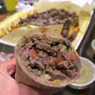 Carne asada burrito