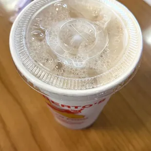 Horchata - rice water (although made with a tuber called tiger nuts in Espana)