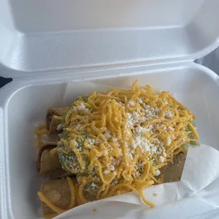 Rolled tacos! Favorite thing here