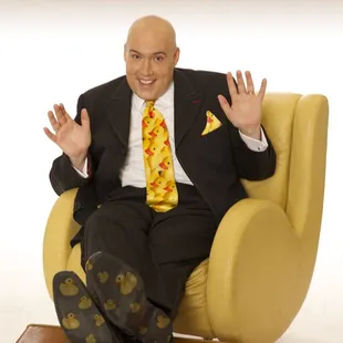 Rubber ducky you're the one. Adam London quacks up audiences highlighting his signature, rubber ducks.