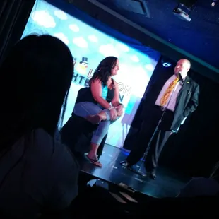 The birthday girl. Tons of audience interaction.