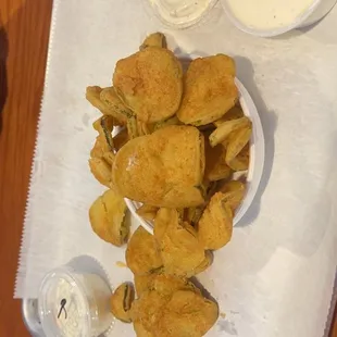 Crispy pickle chips