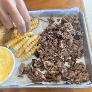 Lean Pulled Beef Brisket Dinner