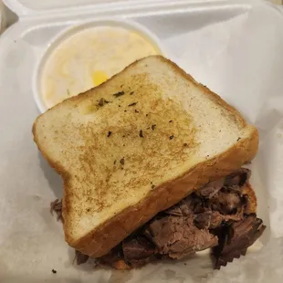 Beef Brisket Sandwich Plate