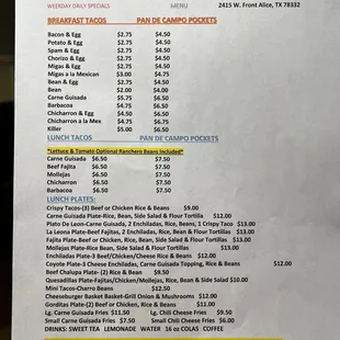 Menu...