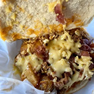 Killer stuffed breakfast pocket...