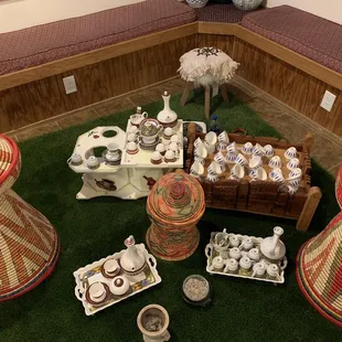 On Sundays from 5-6pm they have traditional coffee served in this area