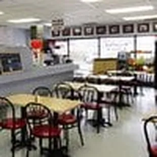 the inside of the restaurant