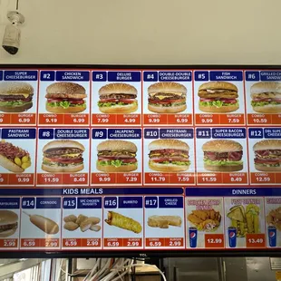 Menu board 1